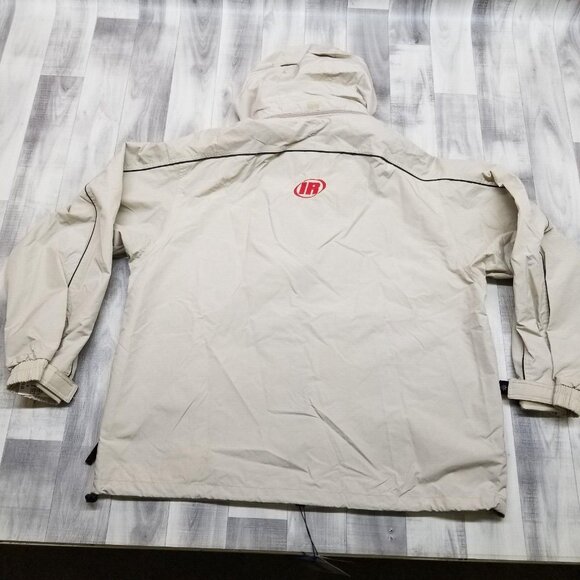 ✅North End TECHNO EZEM System Jacket Mens XL Tan Embroidered IR Logo Windbreaker - Picture 5 of 11